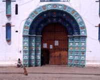 Le portail de l'église de San Juan Chamula